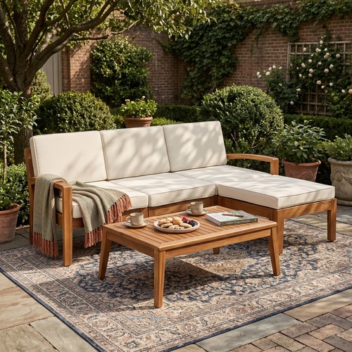 3pieces outdoor patio - outdoor, acacia
