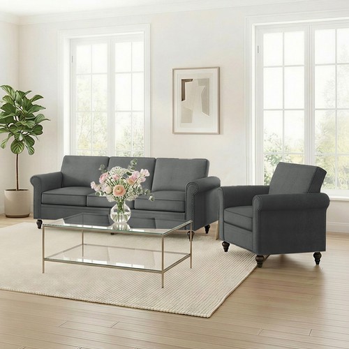 Linen piece sofa - set,, 3